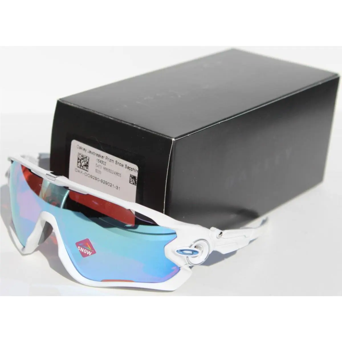 Jawbreaker Sunglasses White/prizm Snow Sapphire OO9290-21 by Oakley