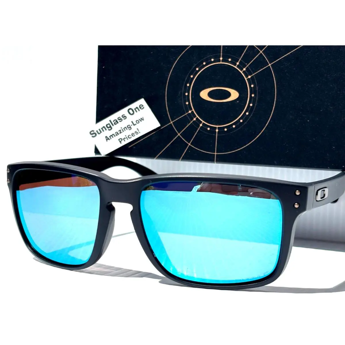 Holbrook Xxl Matte Black Prizm Polarized Deep Water Sunglass 9487F-06 by Oakley