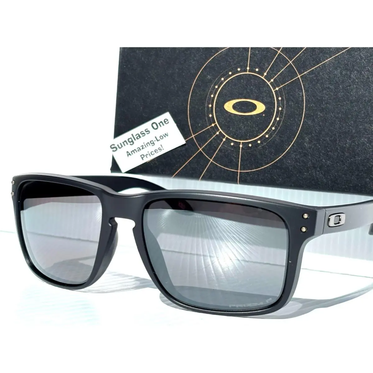 Holbrook Xxl Matte Black Polarized Prizm Black Lens Sunglass 9487-03 by Oakley