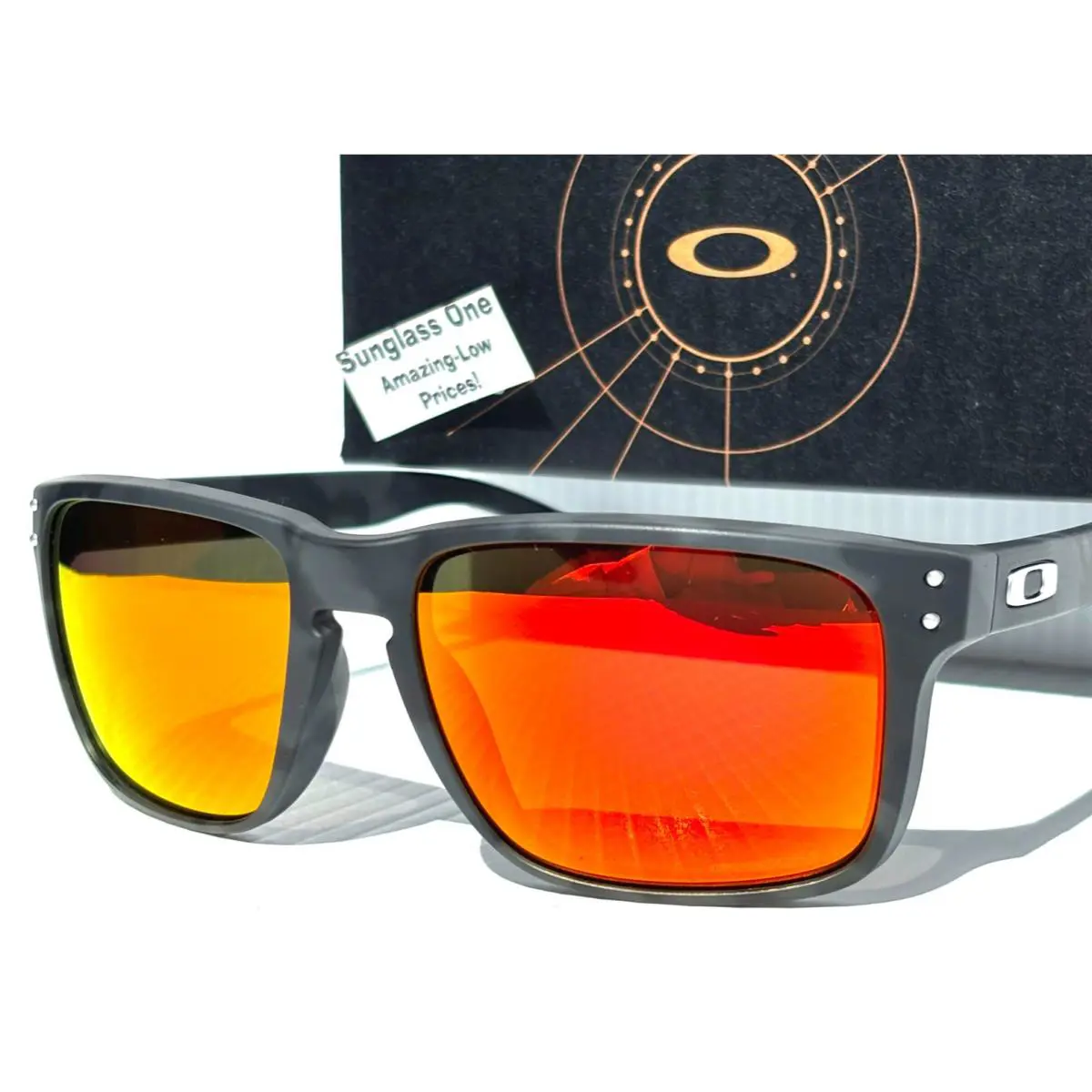 Holbrook Xxl Matte Black Camo Prizm Ruby Lens Sunglass 9487-06 by Oakley
