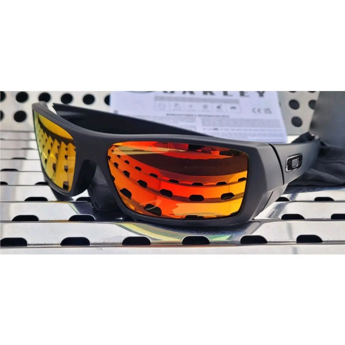 Oakley Gascan 9014-D760 Sunglasses Matte Black w/ Prizm Ruby Iridium