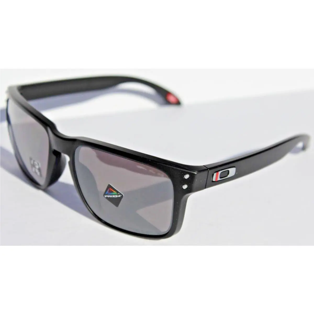 Holbrook Polarized Sunglasses Thin Red Line Fire Black/prizm Black Rare by Oakley