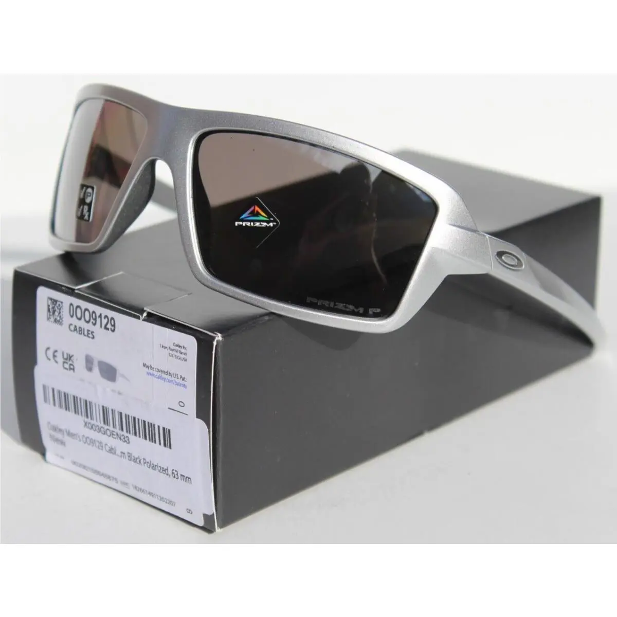 Cables Polarized Sunglasses X-silver/prizm Black OO9129-12 Rare by Oakley