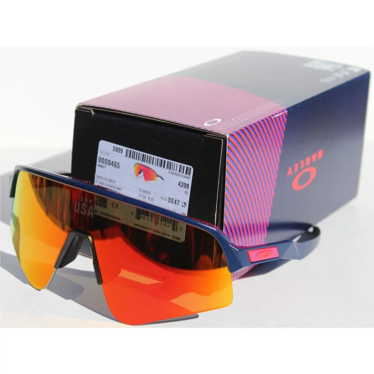 Sutro Lite Sweep Team Usa Sunglasses Navy/prizm Ruby OO9465-25 Rare by Oakley
