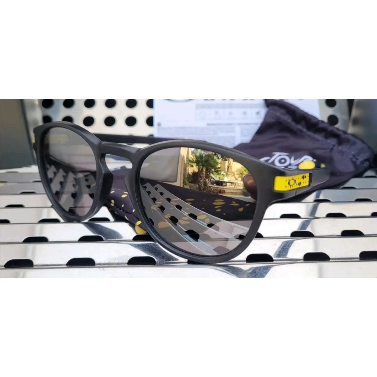 Latch 9265-6953 Sunglasses Matte Black Ink w/ Prizm Black Iridium by Oakley