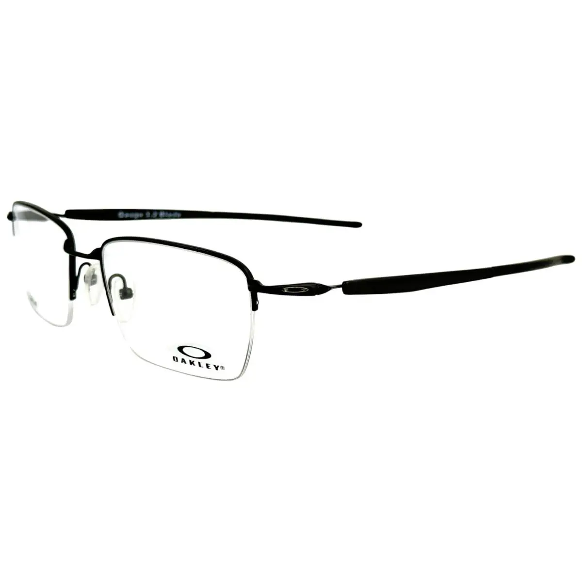 Oakley Gauge 3.2 Blade OX5128 Mens Semi Rimless Eyeglass Frame 01 Black 54-18 - Frame: Black
