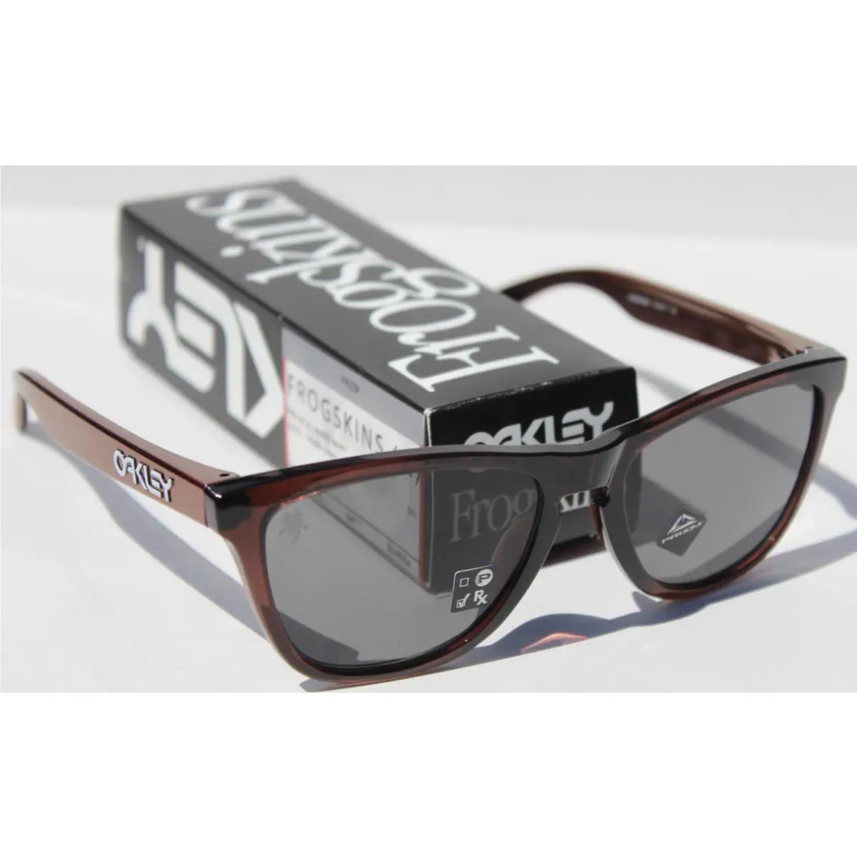 Frogskins Asian Fit Sunglasses Blue/red Shift/prizm Grey Rare OO9245-B454 by Oakley