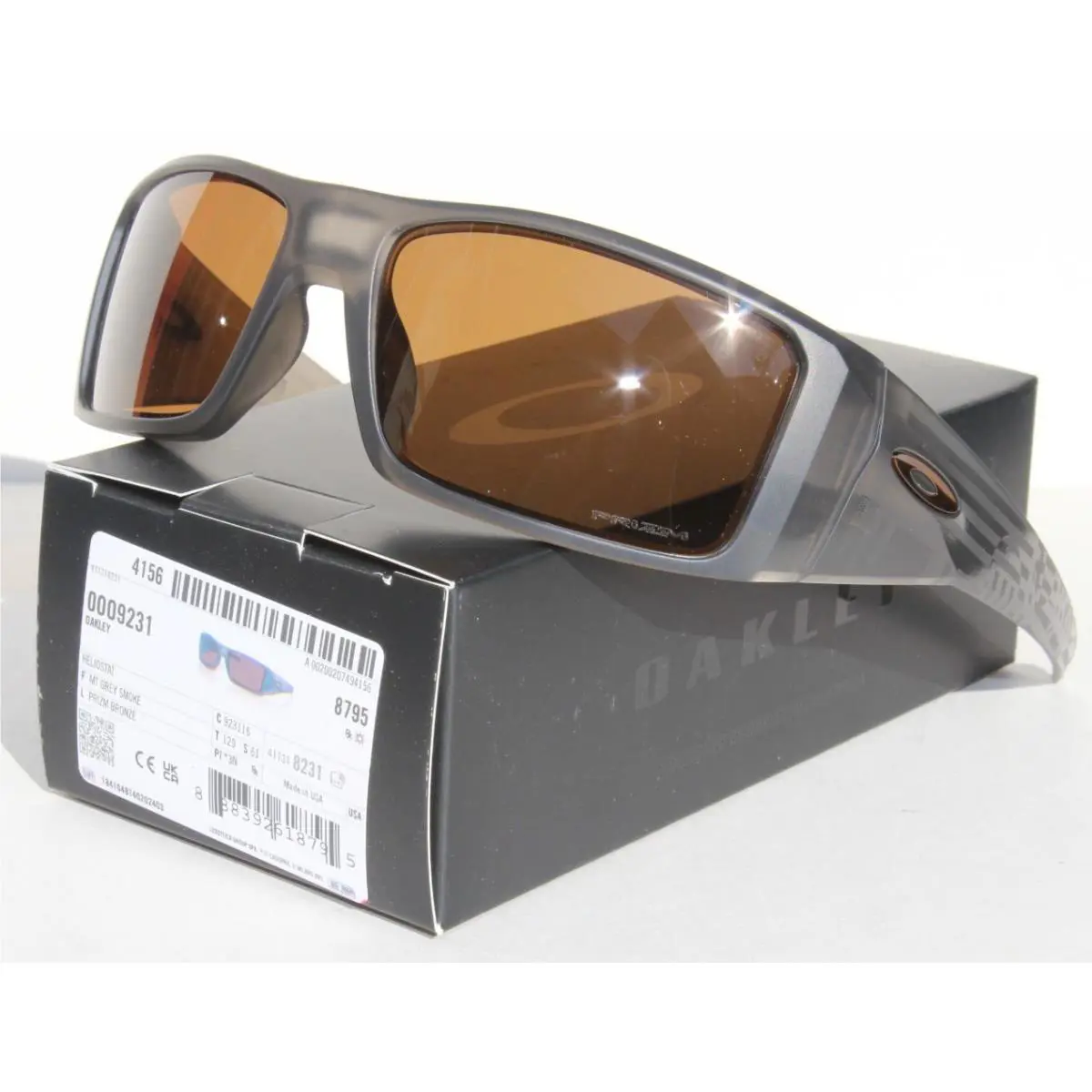 Heliostat Sunglasses Matte Grey Smoke/prizm Bronze OO9231-16 by Oakley