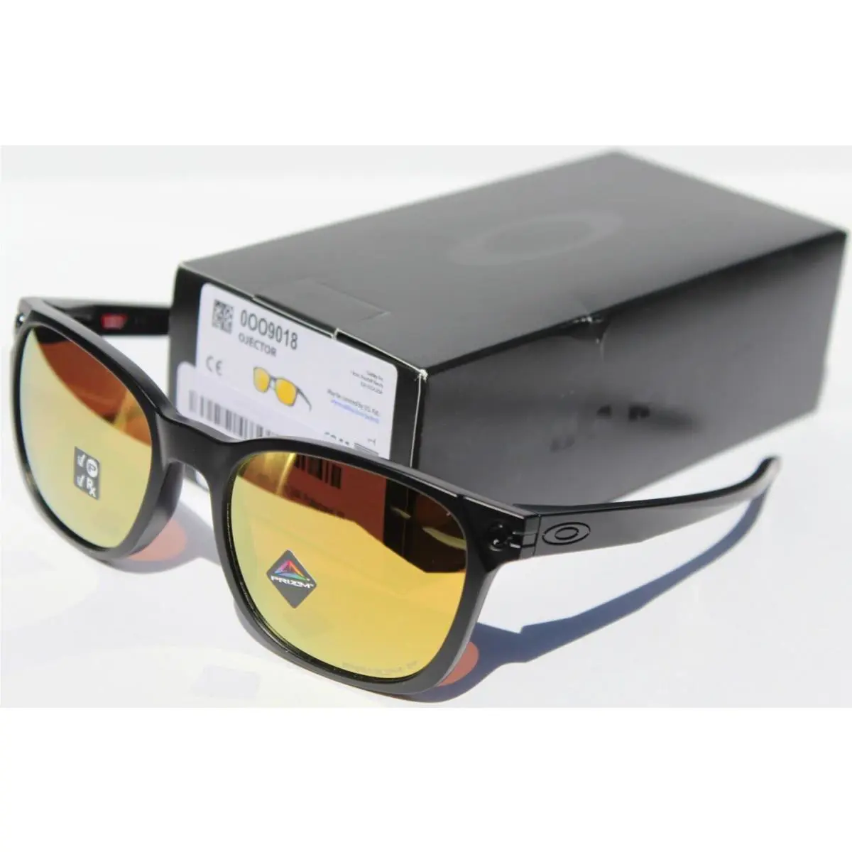 Ojector Polarized Sunglasses Matte Black/prizm 24K Gold OO9018-10 by Oakley