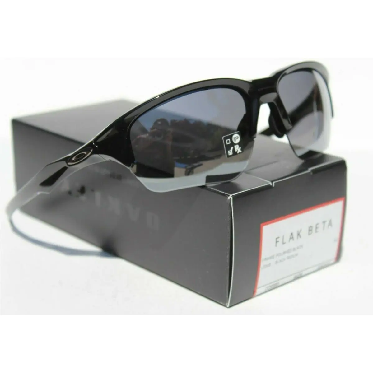 Flak Beta Sunglasses Polished Black/black Iridium OO9363-0264 by Oakley