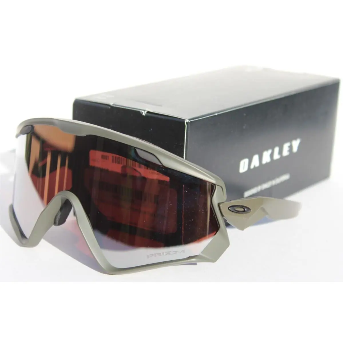Wind Jacket 2.0 Sunglasses Matte Olive/prizm Snow Black OO9418 by Oakley