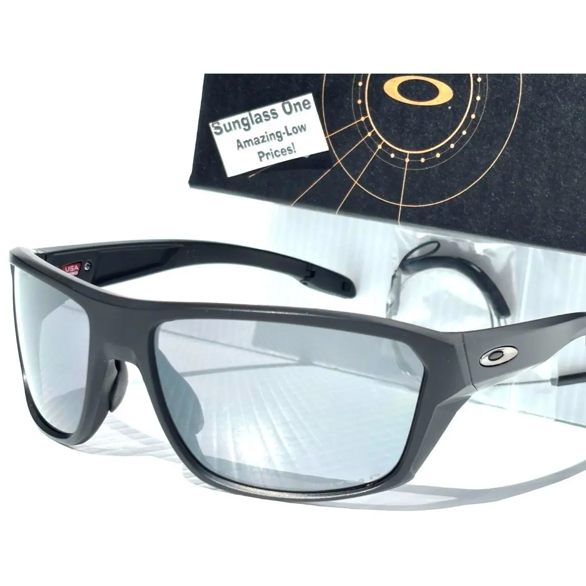 Split Shot Matte Black Polarized Prizm Black Lens Sunglass 9416-24 by Oakley