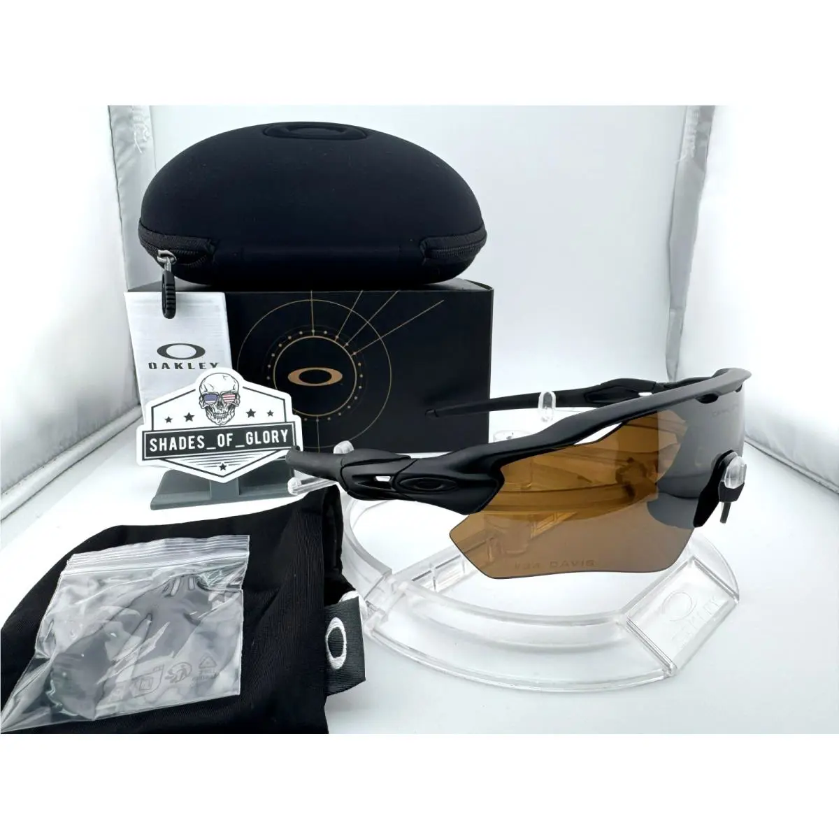 Oakley Radar EV Path Custom Matte Black W/ Prizm Tungsten Brown Sunglasses