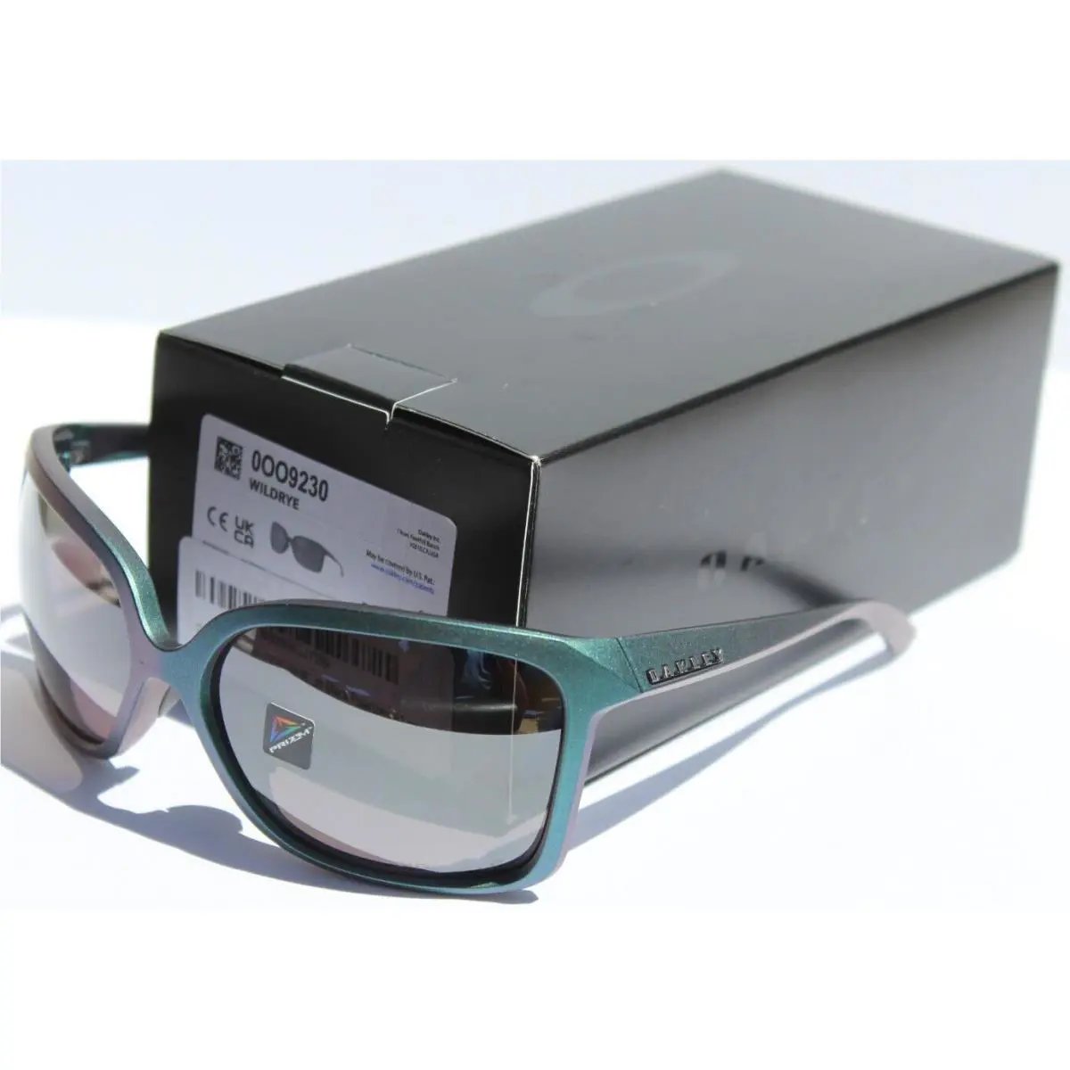 Wildrye Polarized Sunglasses Womens Silver Blue/prizm Black OO9230-05 by Oakley
