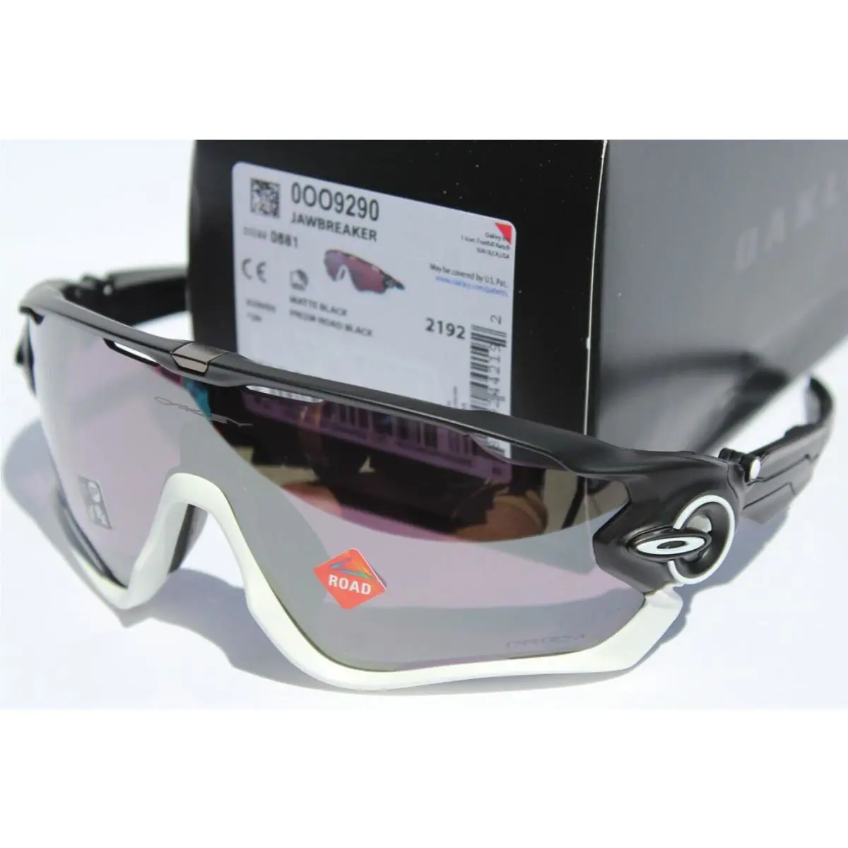 Jawbreaker Sunglasses Matte Black/prizm Road Black OO9290-50 by Oakley
