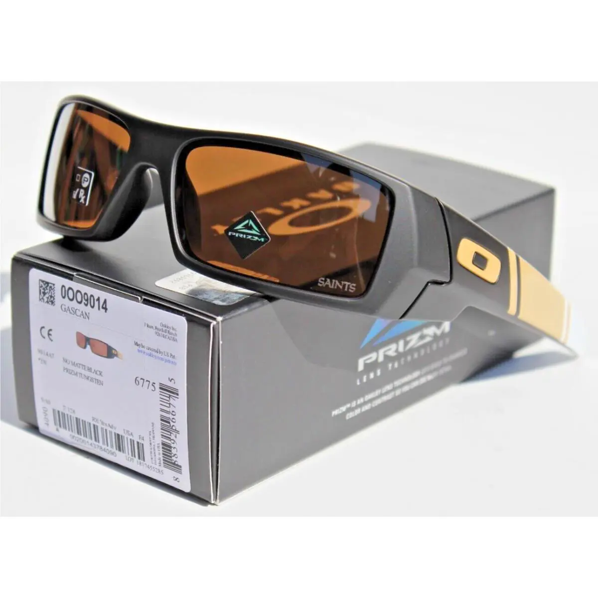 Gascan Sunglasses Nfl Orleans Saints Black/prizm Tungsten OO9014 by Oakley
