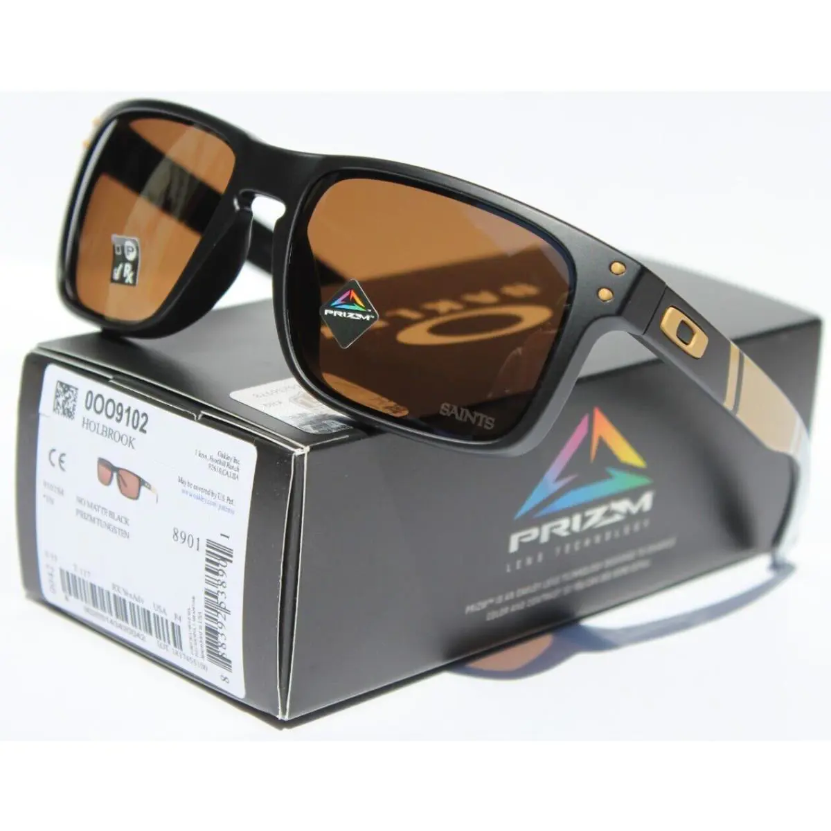 Holbrook Sunglasses Nfl Orleans Saints Black/prizm Tungsten OO9102-S4 by Oakley