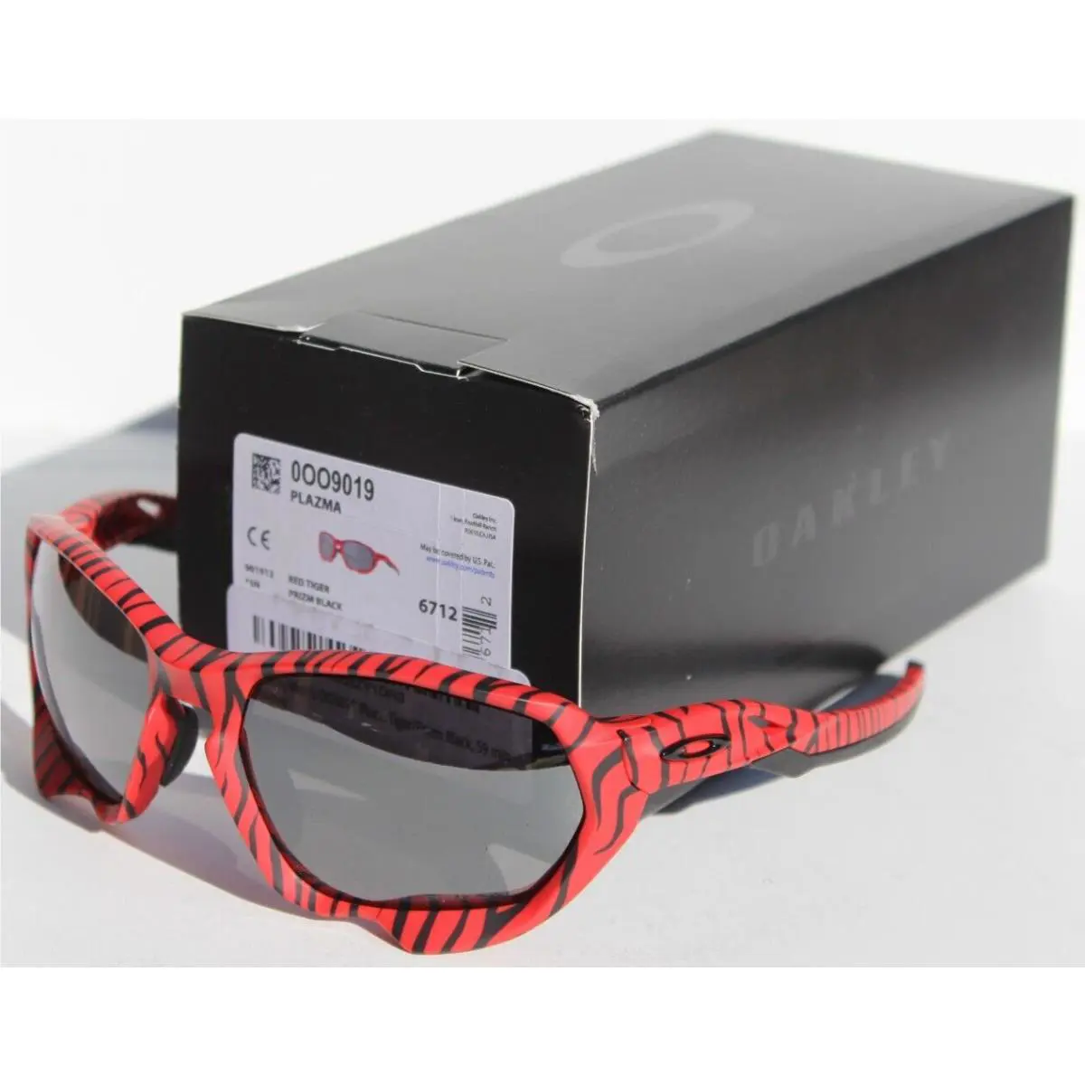 Plazma Sunglasses Red Tiger/prizm Black OO9019-12 by Oakley