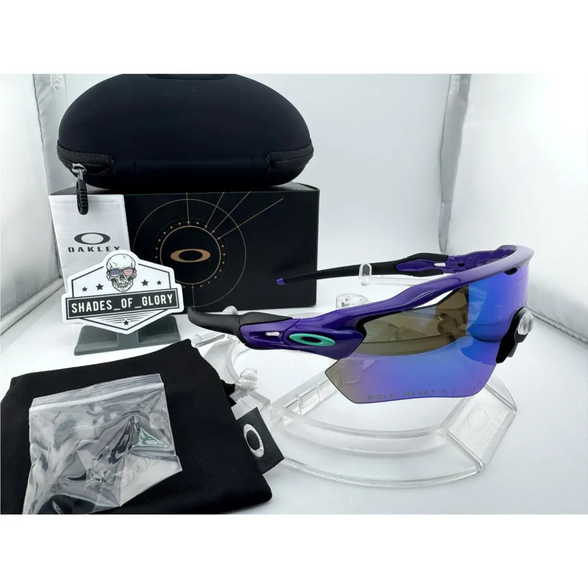 Oakley Radar EV Path Custom Electric Purple Prizm Sapphire Polarized Sunglasses