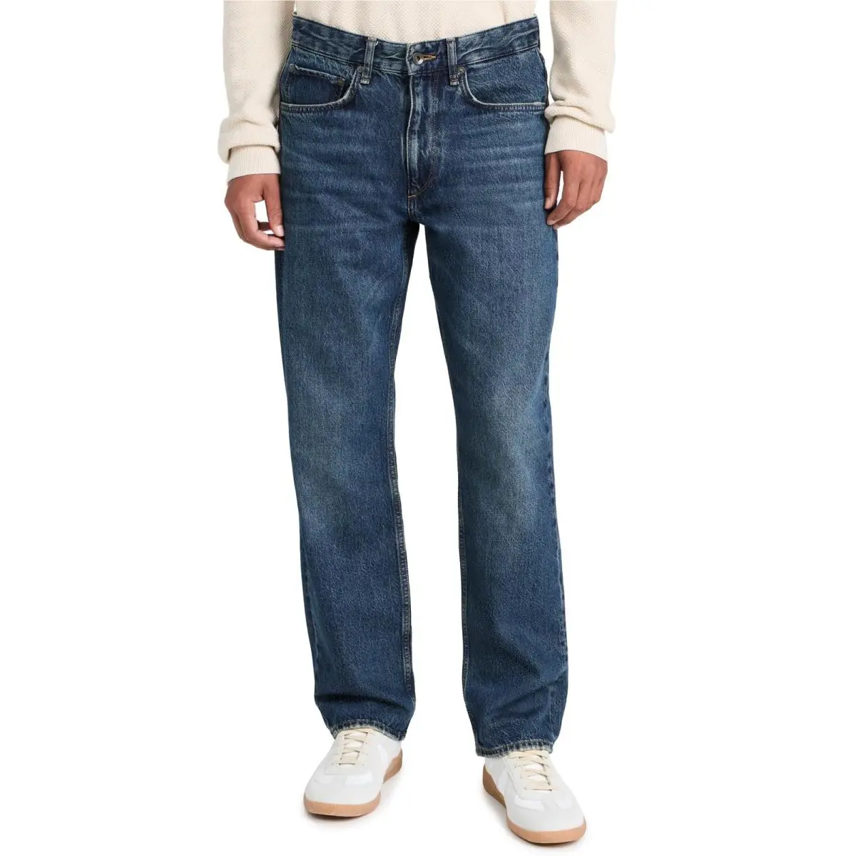 Rag Bone Men`s Fit 4 Lightweight Rigid Jeans Raph Blue 36x32
