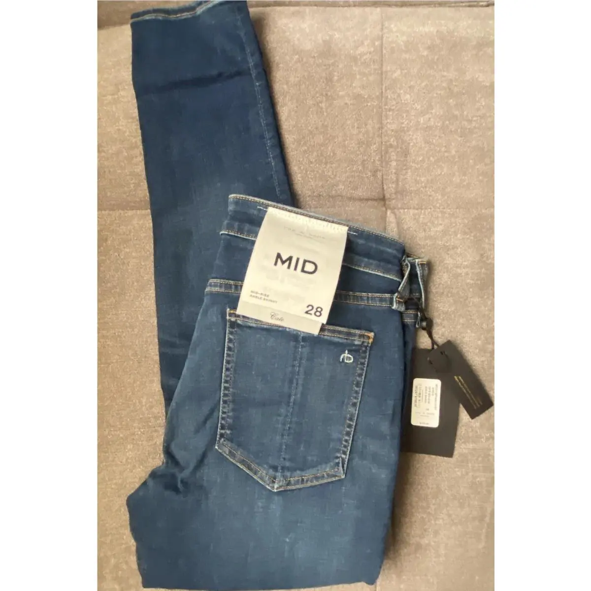 Rag Bone Stevie Cate Mid-rise Jeans Ankle Skinny Size 28