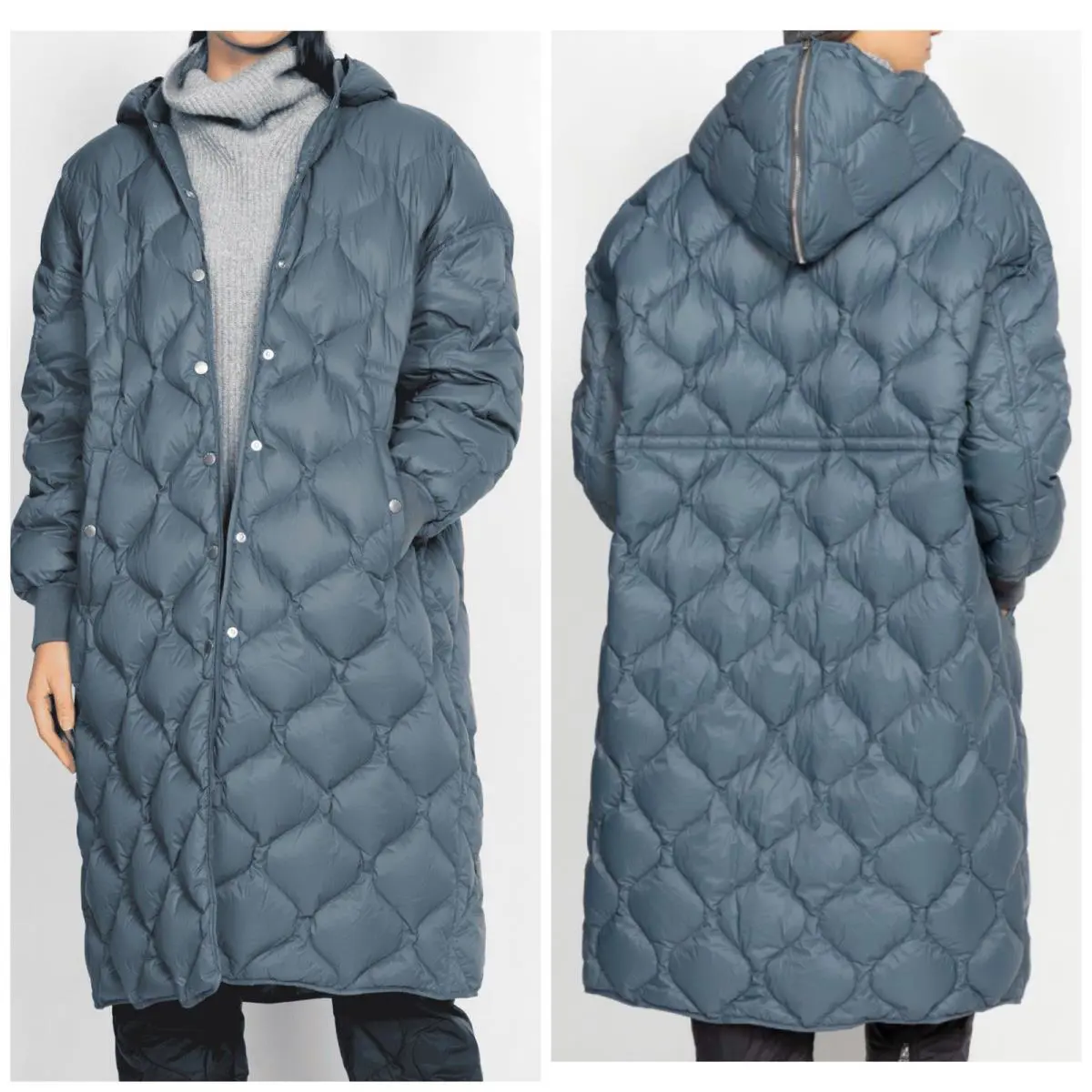 Rag Bone Rudy Puffer Jacket In Dark Grey Size: Large