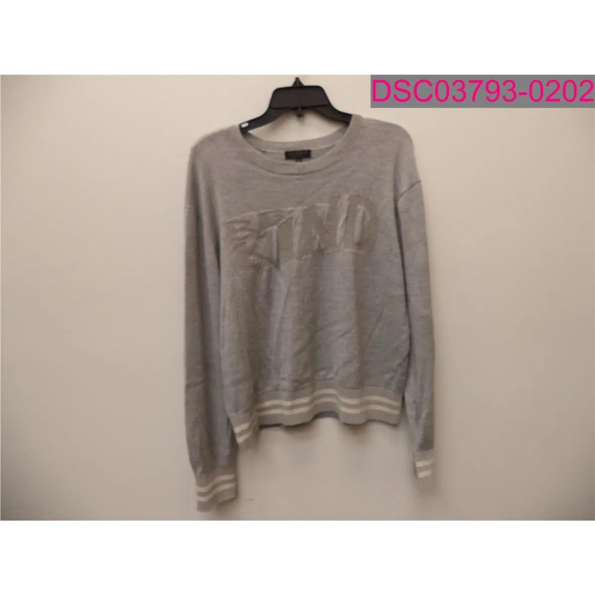 Rag Bone Wool Reflective Pullover Sweater Kind Gray Women`s Large