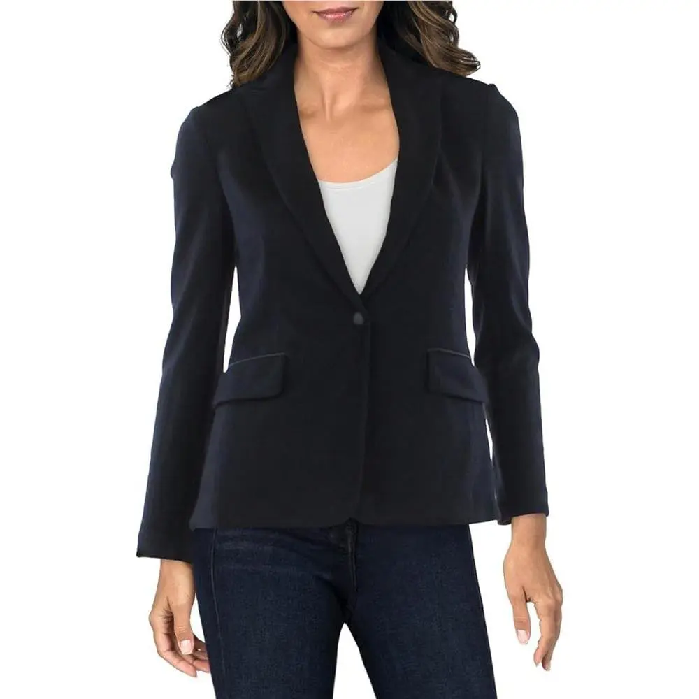 Rag and Bone Black Lexington Wool Fitted Blazer Sz 2