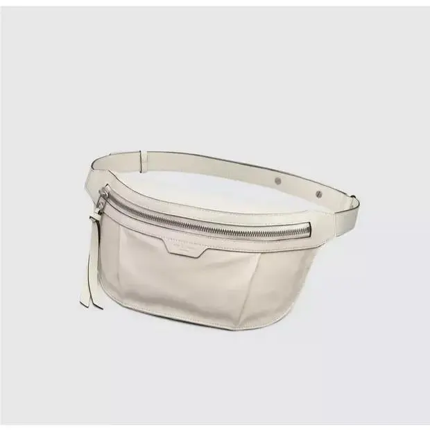 Rag Bone Commuter Leather Medium Fanny Pack Bag Antique White