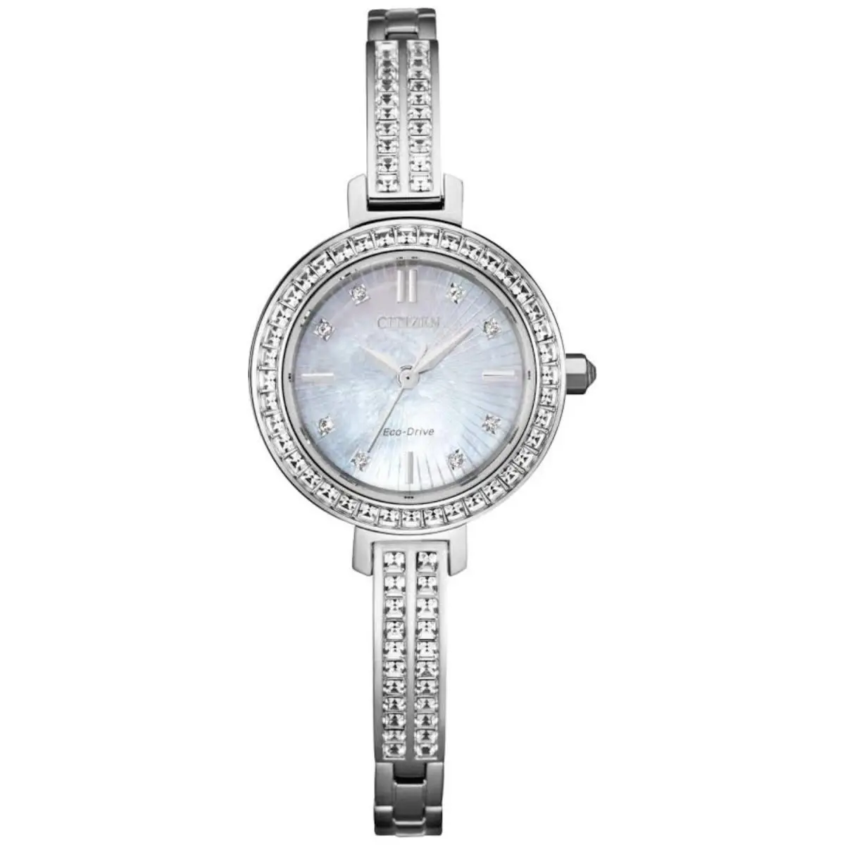 Citizen Eco-drive Women`s Silver Watch - EM0860-51D