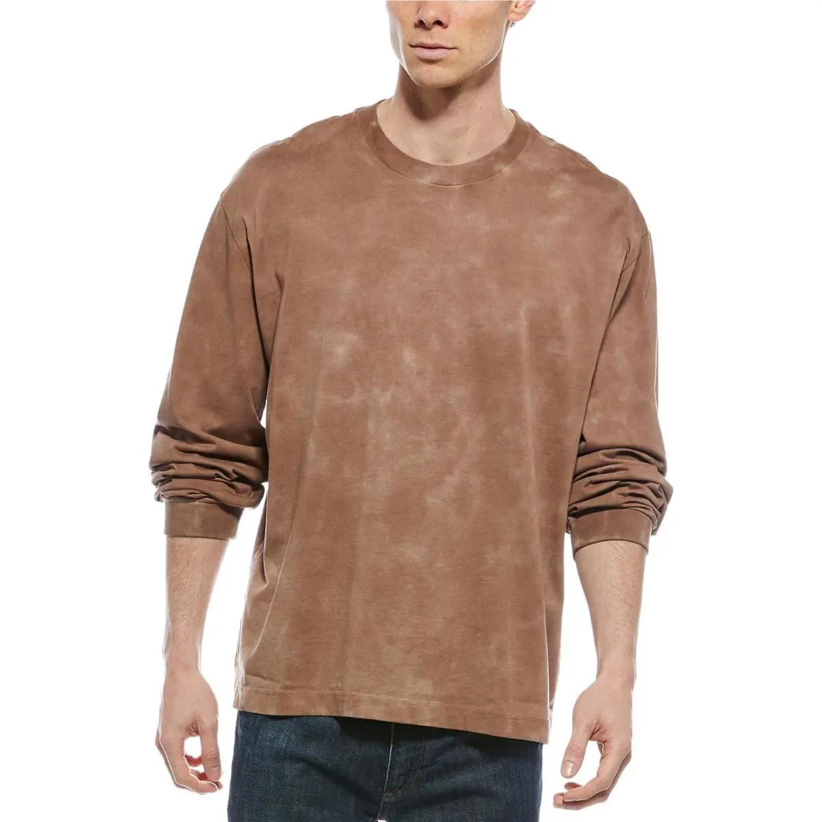 Rag Bone Cliff Washed Printed Long Sleeve Tee Size S