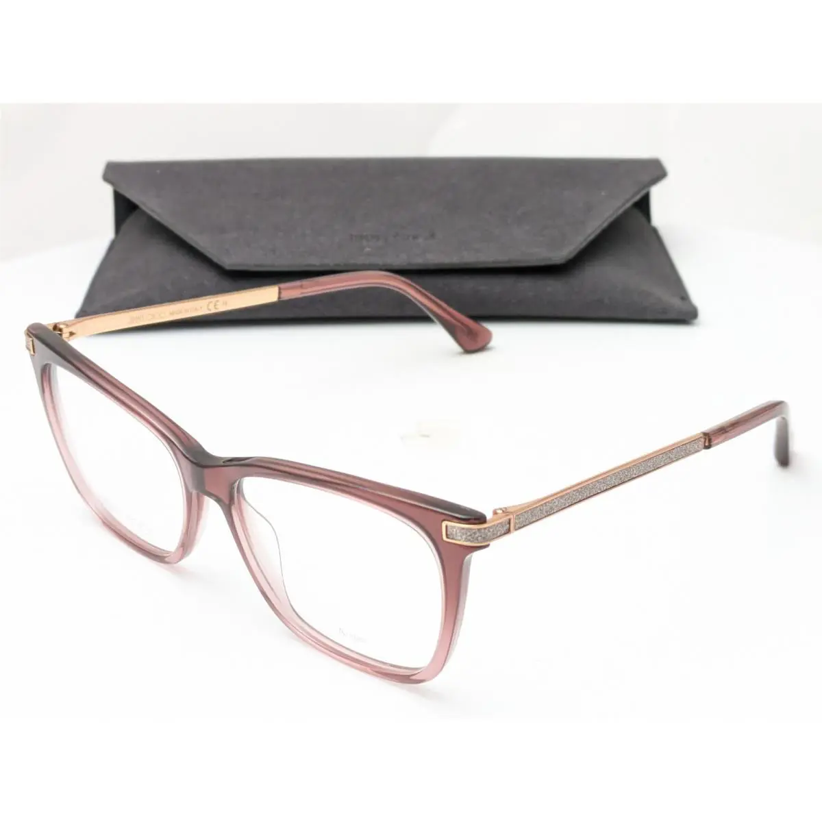 Jimmy Choo JC 353 2LN Square Pink Havana Women s Eyeglasses Frames 53-15-145