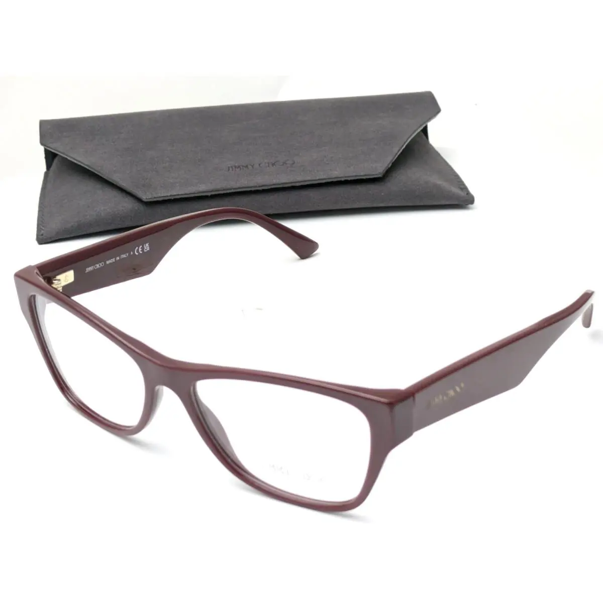Jimmy Choo JC 3022H 5057 Cat Eye Burgundy Womens Eyeglasses Frames 54-16-140