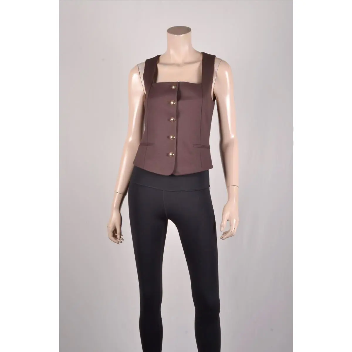 Rag Bone Maria Ponte Vest in Espresso 2