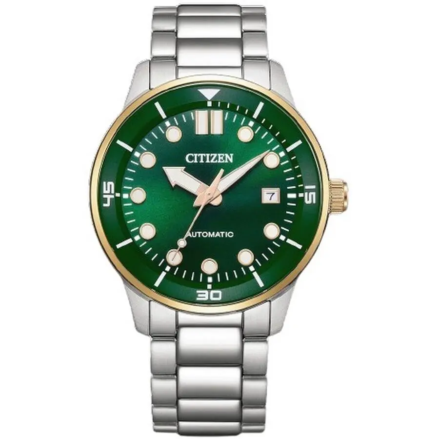 Citizen Man`s Green Dial Automatic 40MM Stainless Steel Watch NJ0196-80X