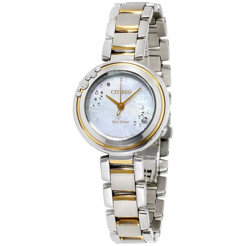Citizen Eco Drive Women`s Mother OF Pearl Carina Diamond Watch EM0464-59D