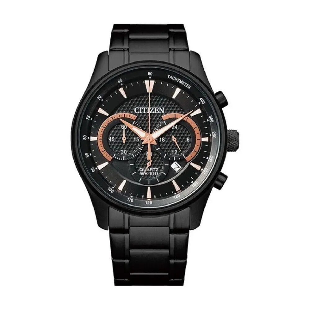 Men`s Sports Chronograph Quartz Black Pvd Watch - AN8195-58E by Citizen