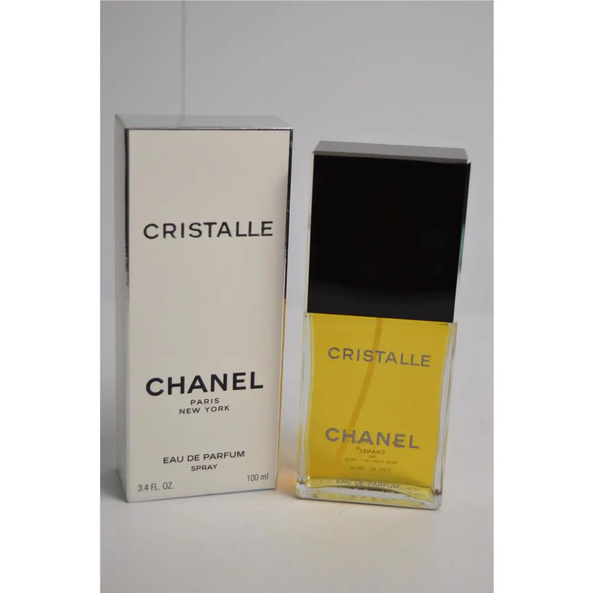 Vintage Chanel Cristalle Eau De Parfum Spray 3.4 Oz Paris NY