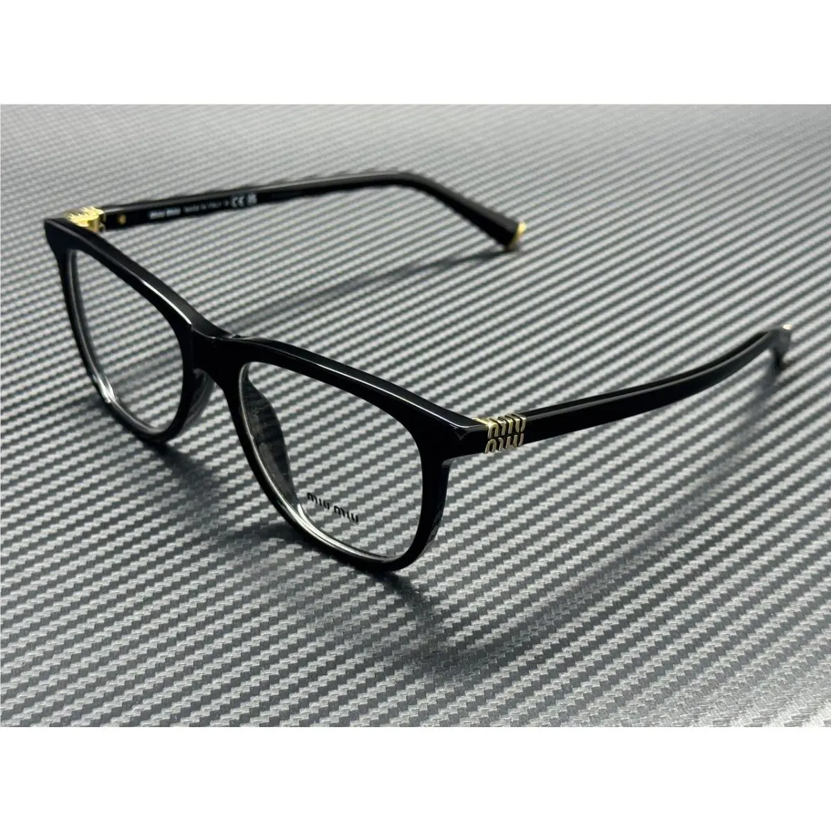 Miu Miu MU 01WV 16K1O1 Black Women`s 54 mm Eyeglasses