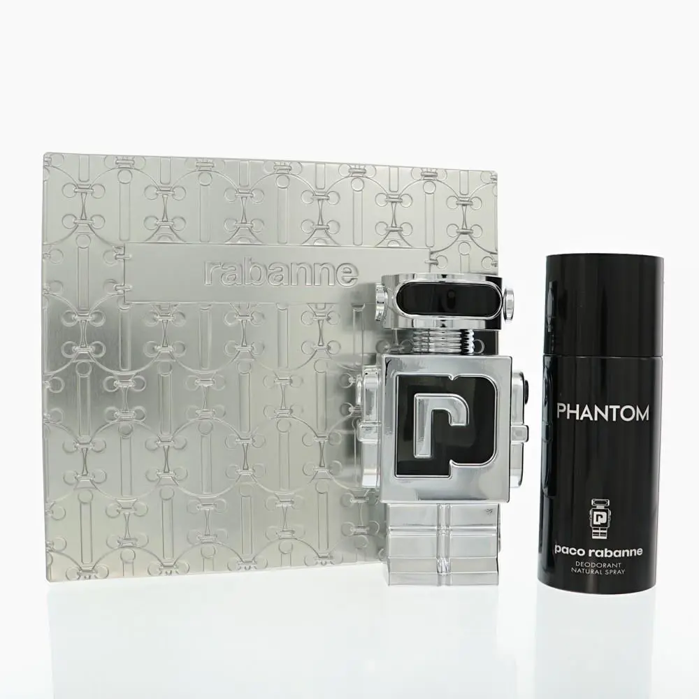 Paco Rabanne Phantom by Paco Rabanne Gift Set For Men 2 Piece Set For Men: 3.4