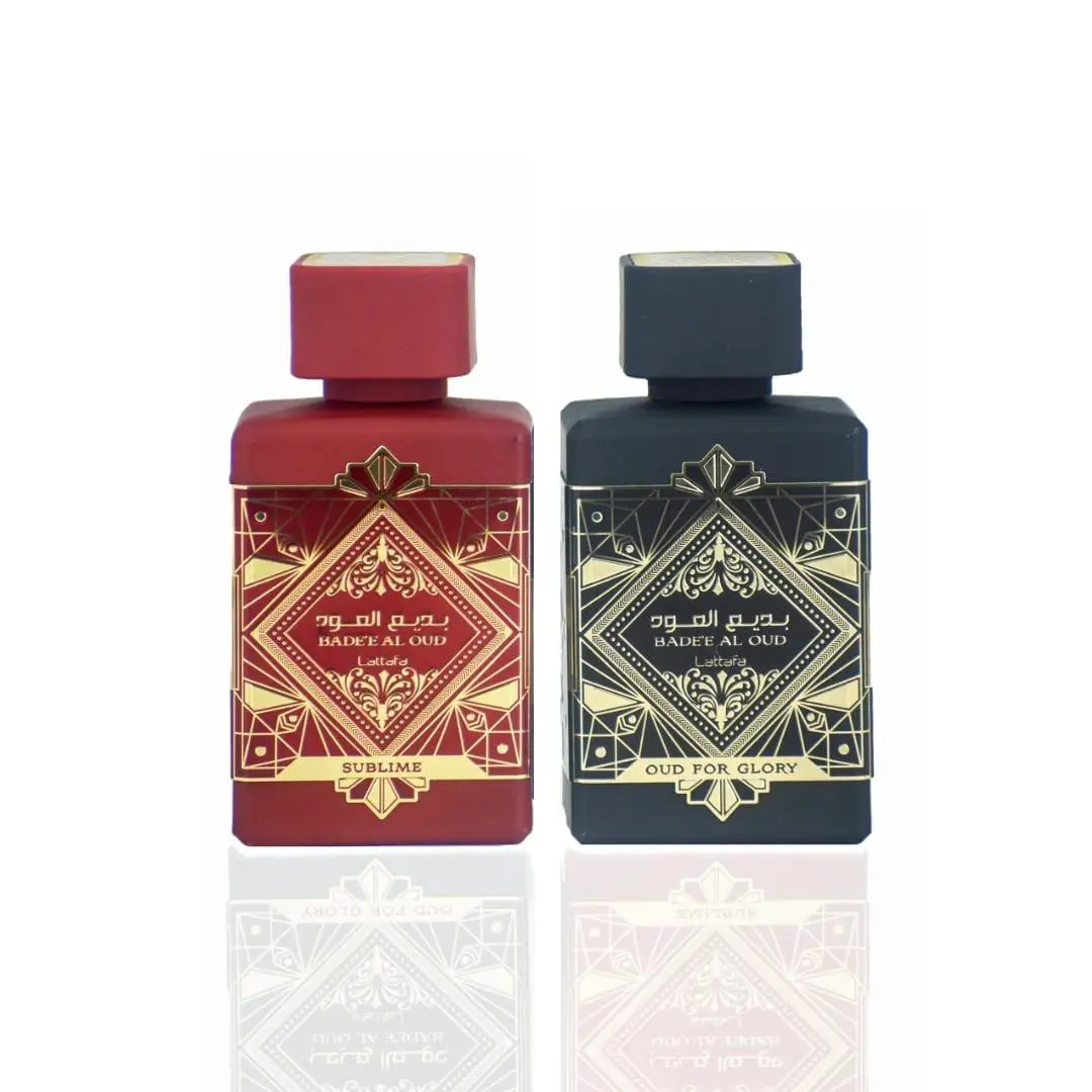 Lattafa Bade`e Al Oud Sublime + Oud Glory Edp Spray 100ML 3.4 OZ 2 Pack
