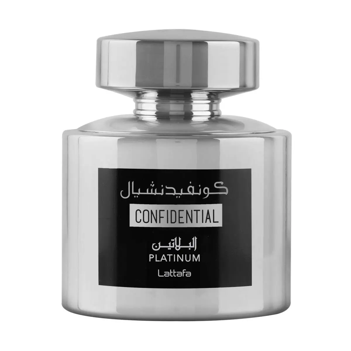 Lattafa Confidential Platinum Edp Spray For Men Bold Oud Amber Fragrance