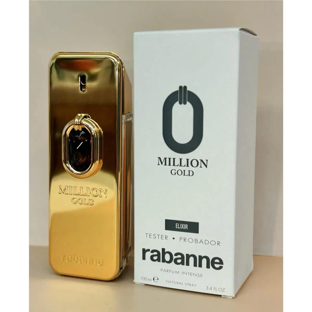 Paco Rabanne 1 Million Gold Elixir Parfum Intense 3.4 oz For Men / Tester Box