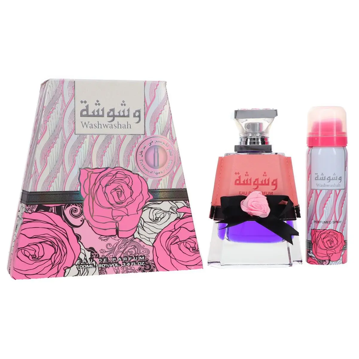 Lattafa Washwashah Eau de Parfum 3.4 oz + Deodorant 1.7 oz