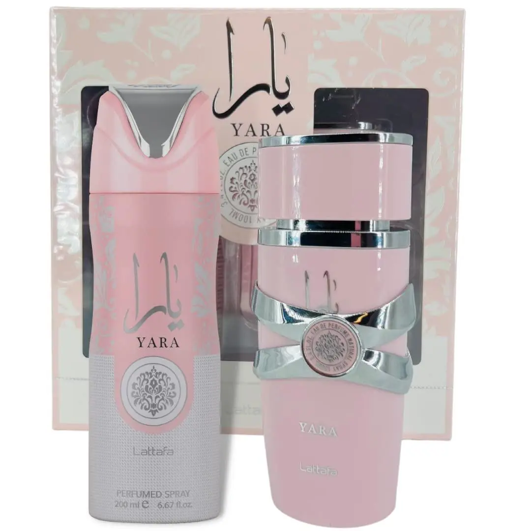 Lattafa Yara Eau de Parfum Gift Set with Deodorant Spray Womens Perfum