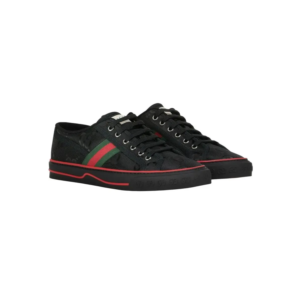Men`s Gucci Off The Grid Black GG Tennis 1977 Sneakers 628709