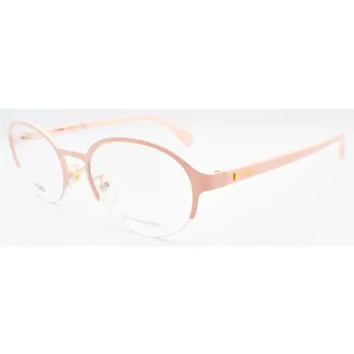 Fendi FF 0338/F 8KJ Women`s Eyeglasses Frames Half-rim 52-19-140 Matte Pink