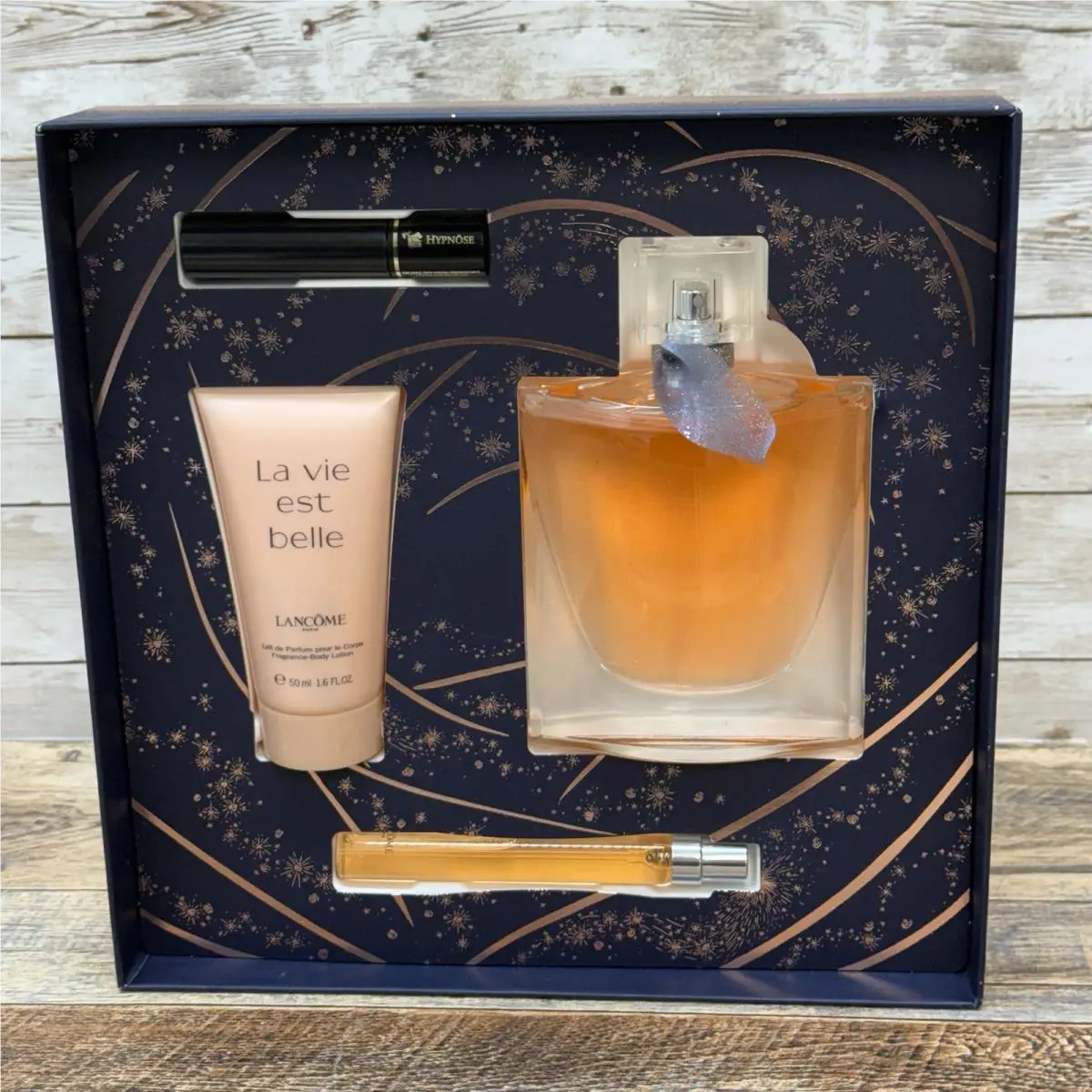Lancome La Vie Est Belle 4pc Set 3.4oz Perfume/travel Sz Lotion Mascara