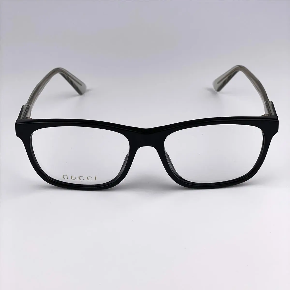 Men Eyeglasses Black Transparent Demo Square GG0490O 005 by Gucci