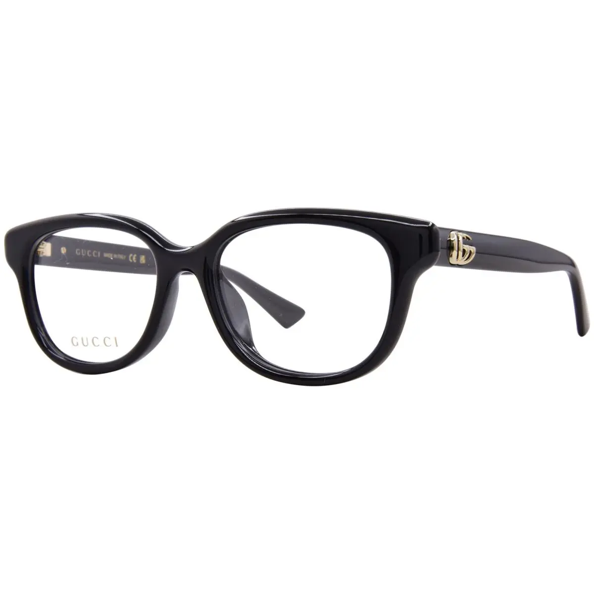 Gucci GG1833OK 001 Eyeglasses Frame Women`s Black Full Rim Square Shape 52mm